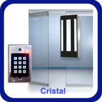 Puerta Cristal con Teclado