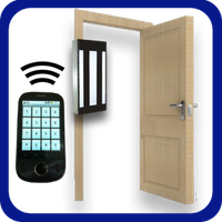 Puerta Madera Control Celular