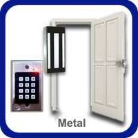 Puerta Metal con Teclado